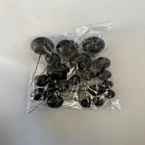 Siyah Küre Pasta Süsü Seti